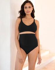 Twin Pack Bamboo Over Bump Maternity Briefs - Black | Women Seraphine Essentials
