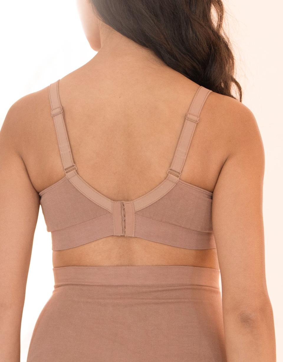 Twin Pack Seamless Bamboo Maternity-To-Nursing Bras - Cappuccino | Women Seraphine Lingerie &amp; Shapewear