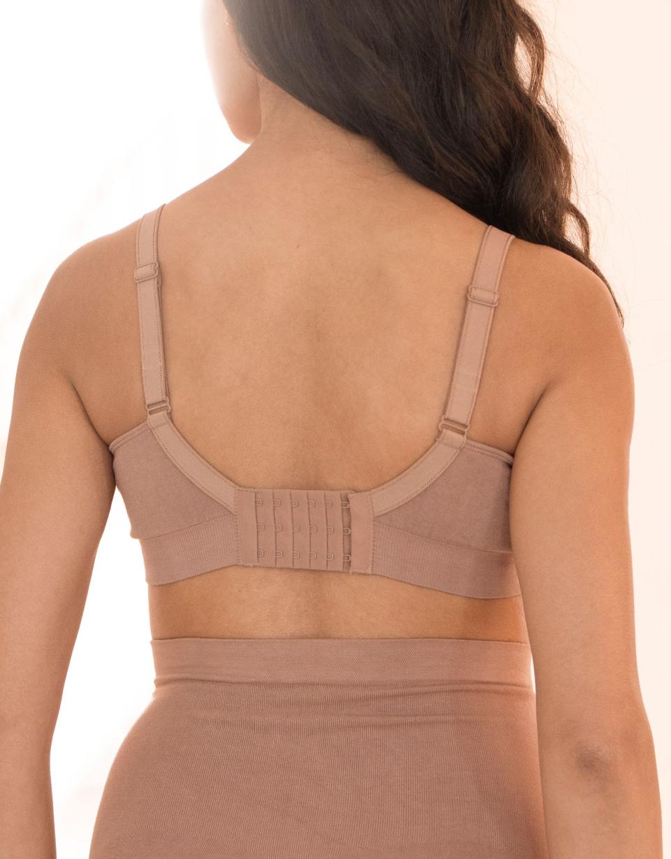 Twin Pack Seamless Bamboo Maternity-To-Nursing Bras - Cappuccino | Women Seraphine Lingerie &amp; Shapewear