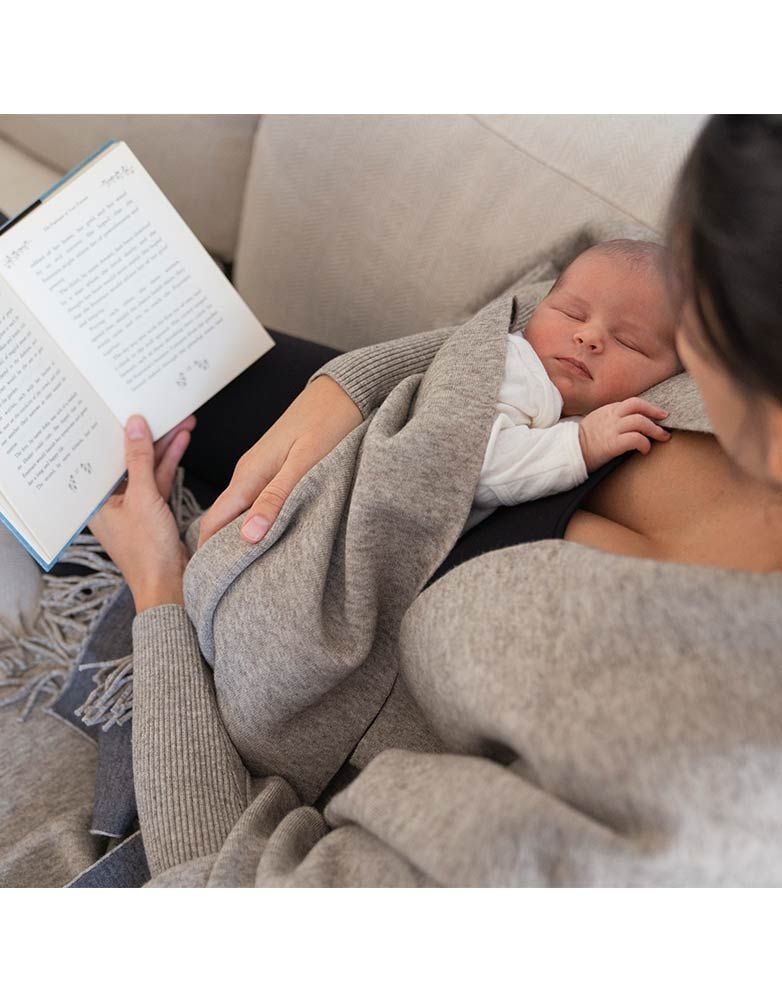 Two Tone Luxury Maternity &amp; Nursing Shawl Wrap Maternity | Women Seraphine Jumpers &amp; Knitwear