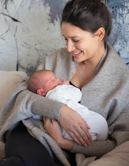 Two Tone Luxury Maternity &amp; Nursing Shawl Wrap Maternity | Women Seraphine Jumpers &amp; Knitwear